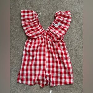 Cute red and white romper!!